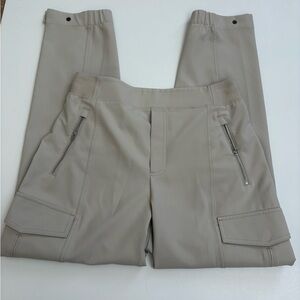 Athleta Endless High Rise Cargo Pants Bone Beige Size 10